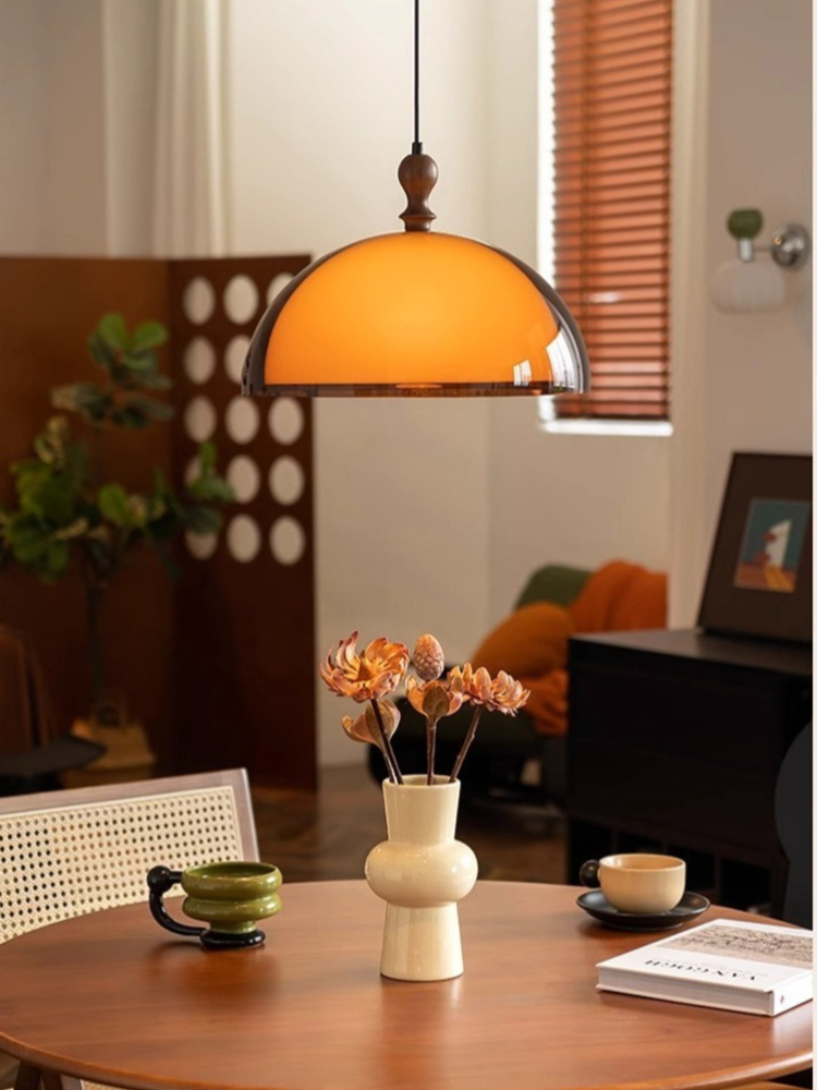 Lava Lamp Desktop - Vintage Brown Pendant Lamps Bauhaus Orange