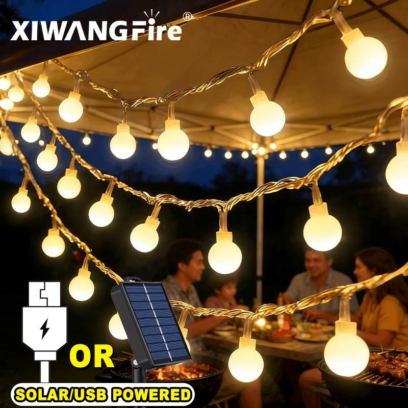 Lighting Decor Living Room - 3-10M Solar/USB/Battery String Lights, Fairy Globe