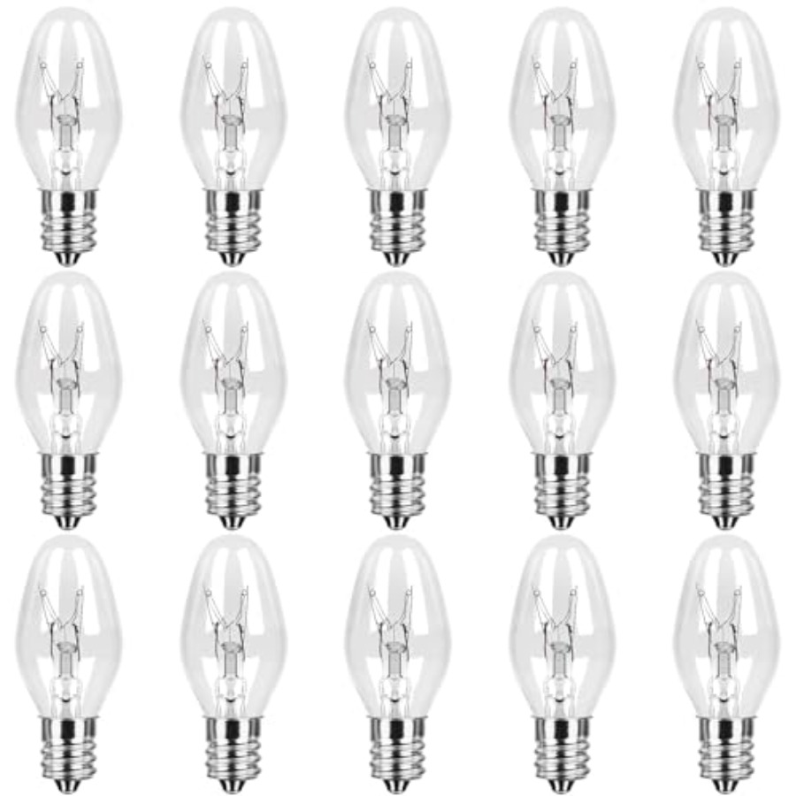 Himalayan Salt Lamp - 15-Pack Night Light Bulbs 4 Watt,