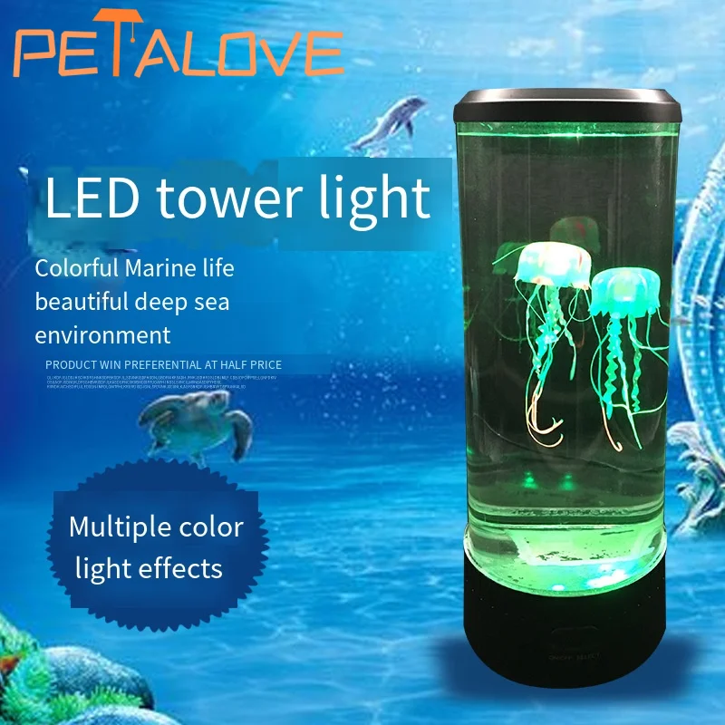 Lava Lamp Desktop - Jellyfish Lava Lamp Aquarium Ocean Night