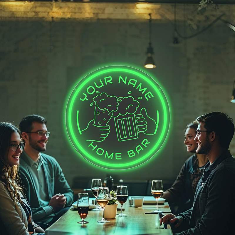Neon Sign Custom Led - Custom LED Neon Sign with Cheers