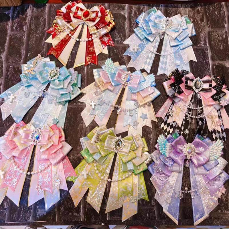 Lighting Decor Items - Original Handmade bow ribbon Decoration Black