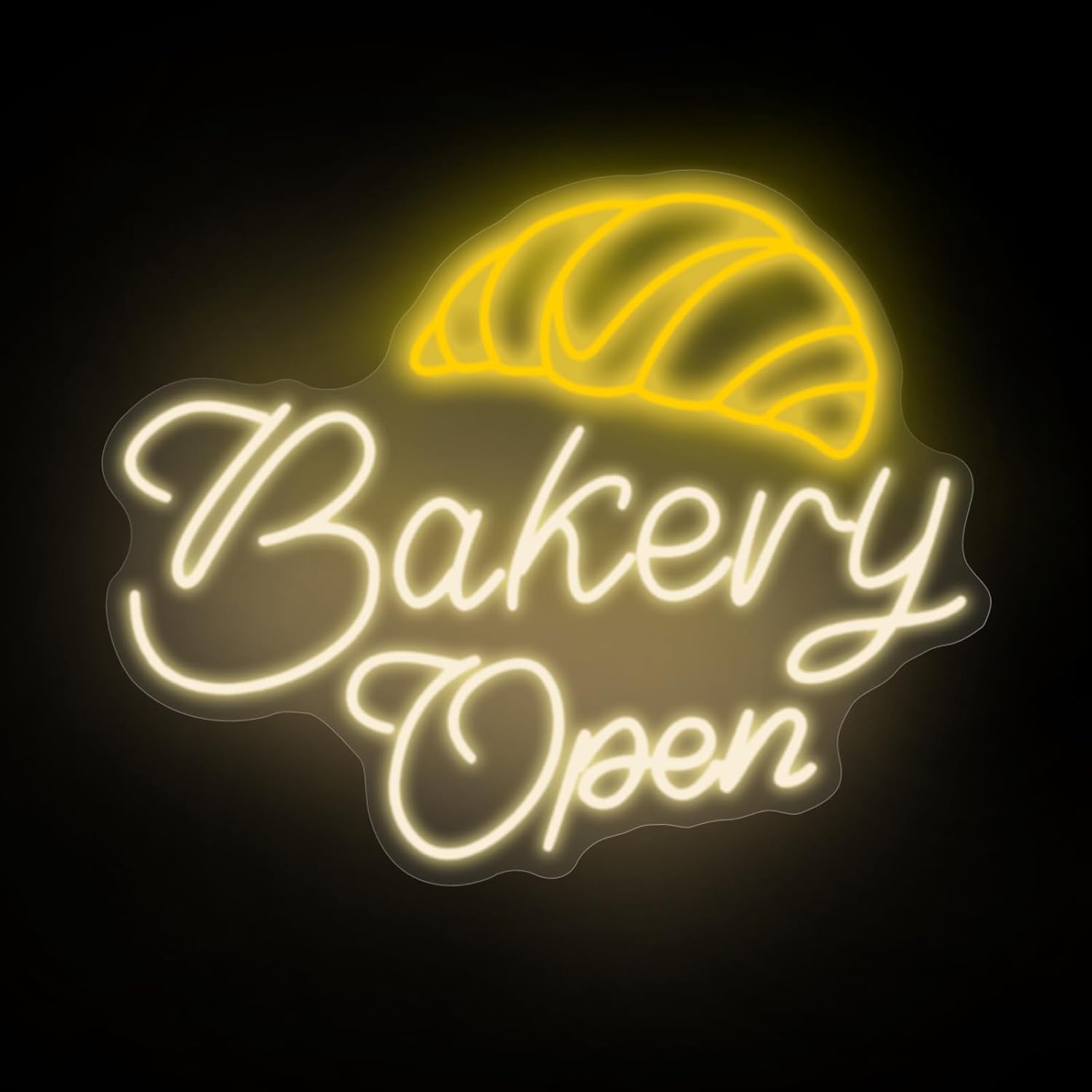 Bathroom Lighting Decor Ideas - Bakery Open Neon Lights, Perfect Wall