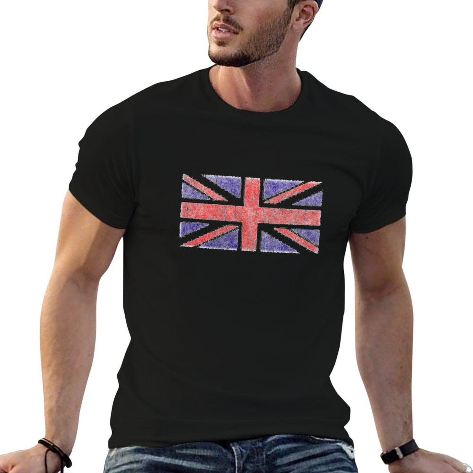 Union Lighting & Decor Photos - Vintage UK Union Jack Flag T-Shirt
