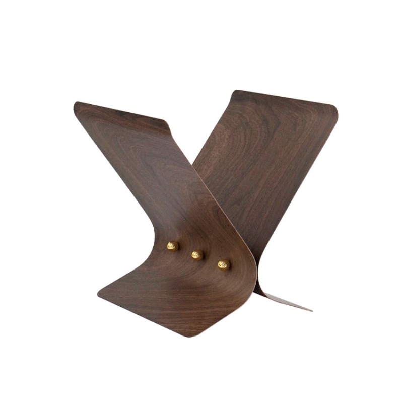 Lighting And Decor Magazine - Modern light luxury metal magazine shelf,
