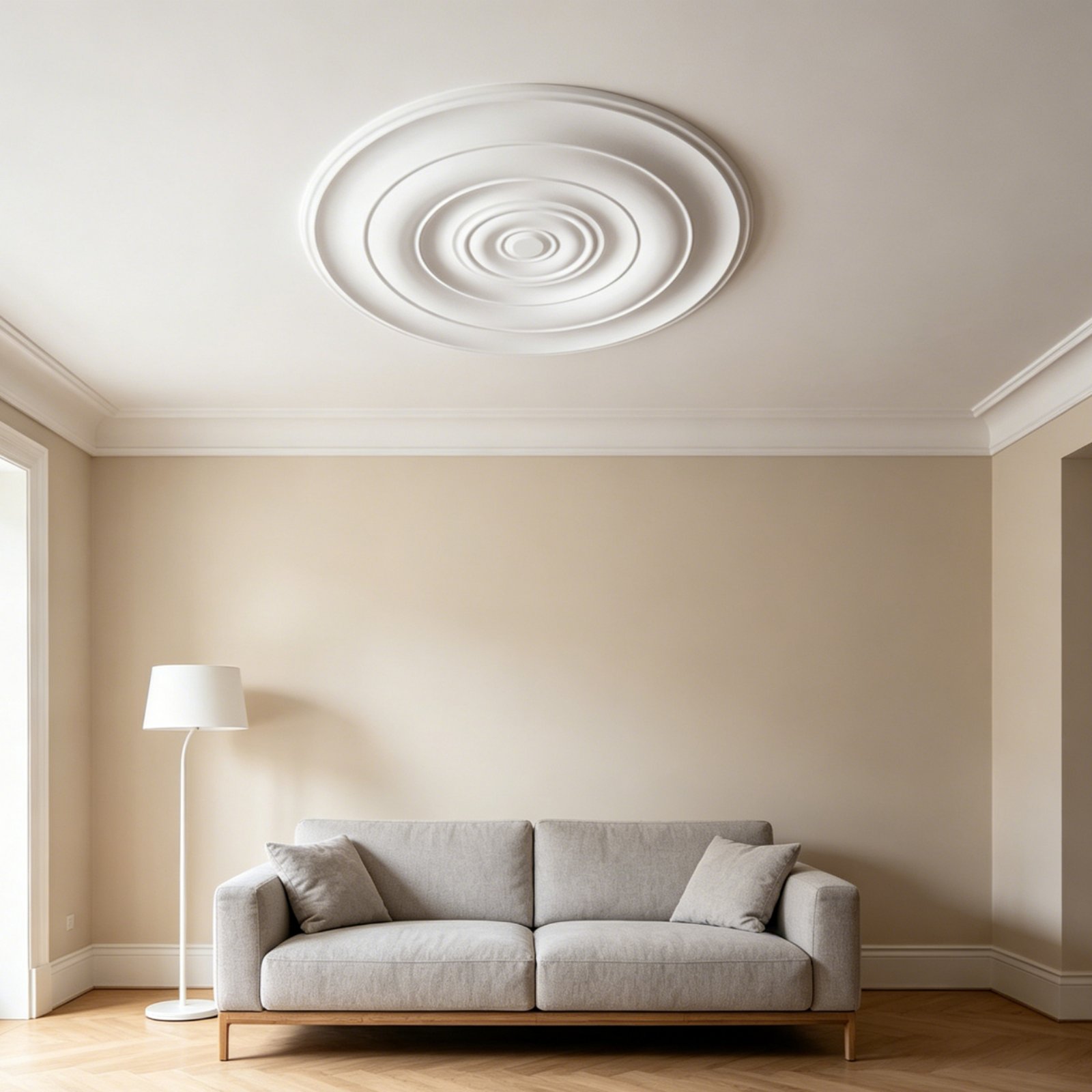 Decor Lighting & Decor Fires - Round Ceiling Medallion European Design PU