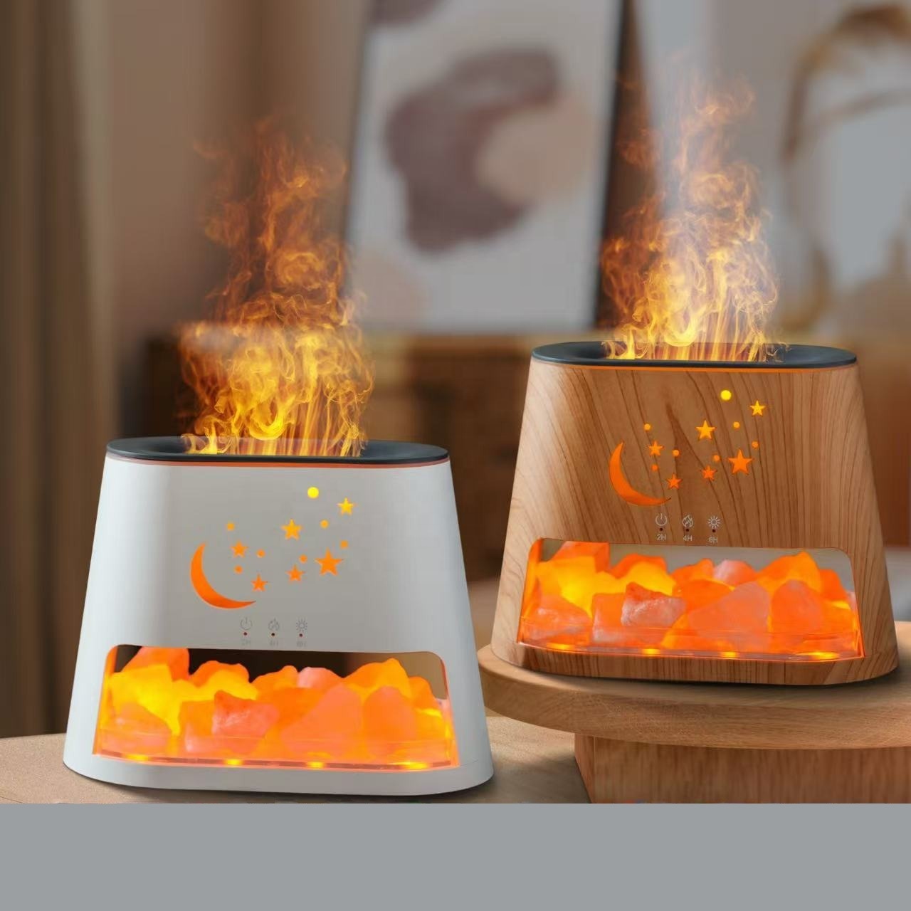 Himalayan Salt Lamp - 250ML Aromatherapy Essential Oil Diffuser With
