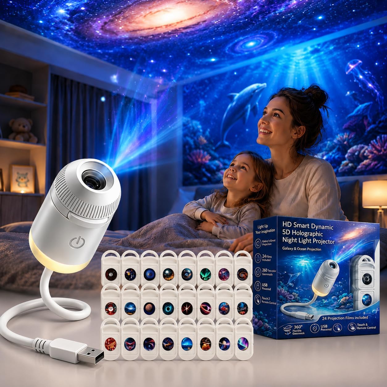 Lighting Decor Items - HD Smart Dynamic 5D Holographic Night