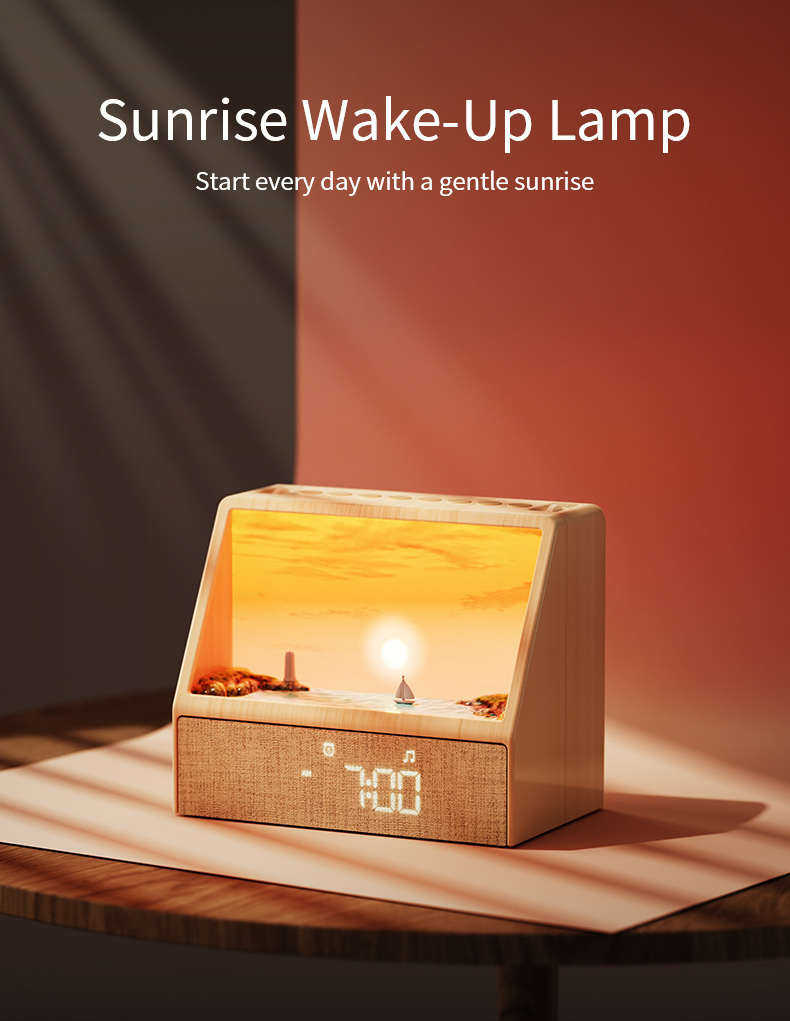 Lighting Decoration In Bedroom - Star Projector Sunset Lamp Portable Bedside
