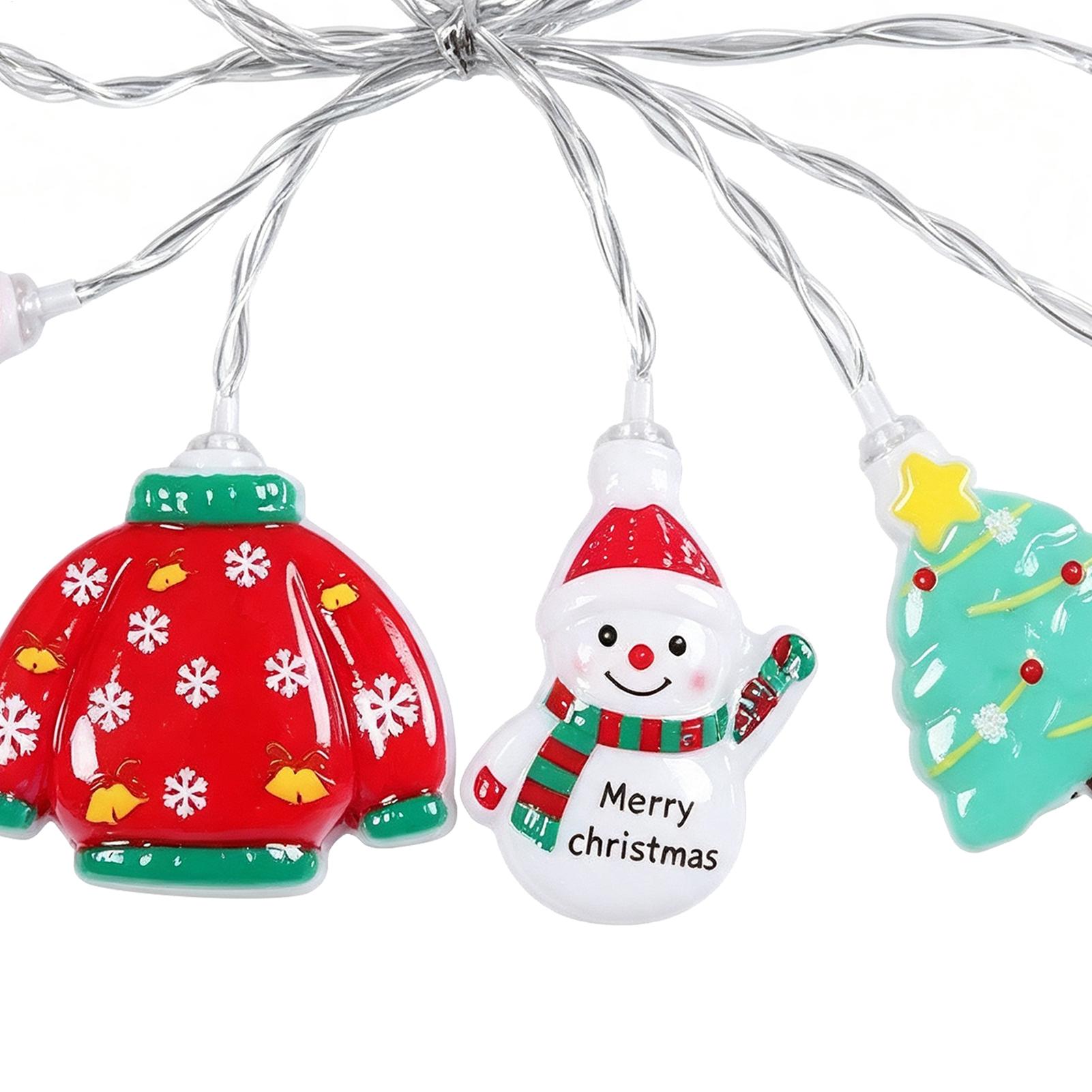Lighting Christmas Decor - Christmas Santa String Lights Waterproof LED