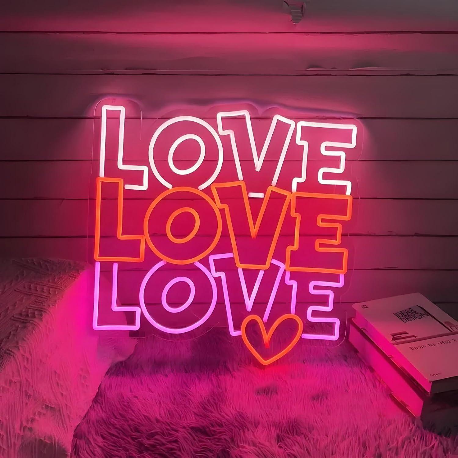 Lighting Decoration For Wedding - Love Neon Sign USB Dimmable LED