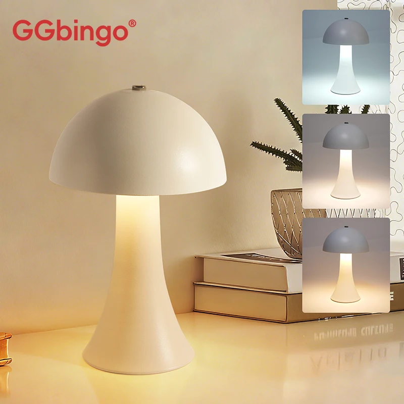 Mushroom Table Lamp - GGbingo Rechargeable New LED Table Lamp