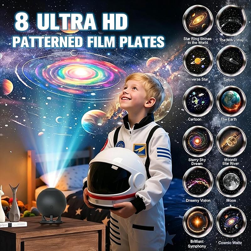 Ambient Lighting Decor For Room - Starry Sky Projector Light 8Modes LED