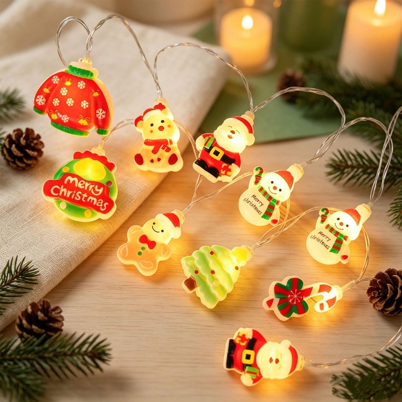 Lighting Christmas Decor - Santa Claus String Light LED Santa