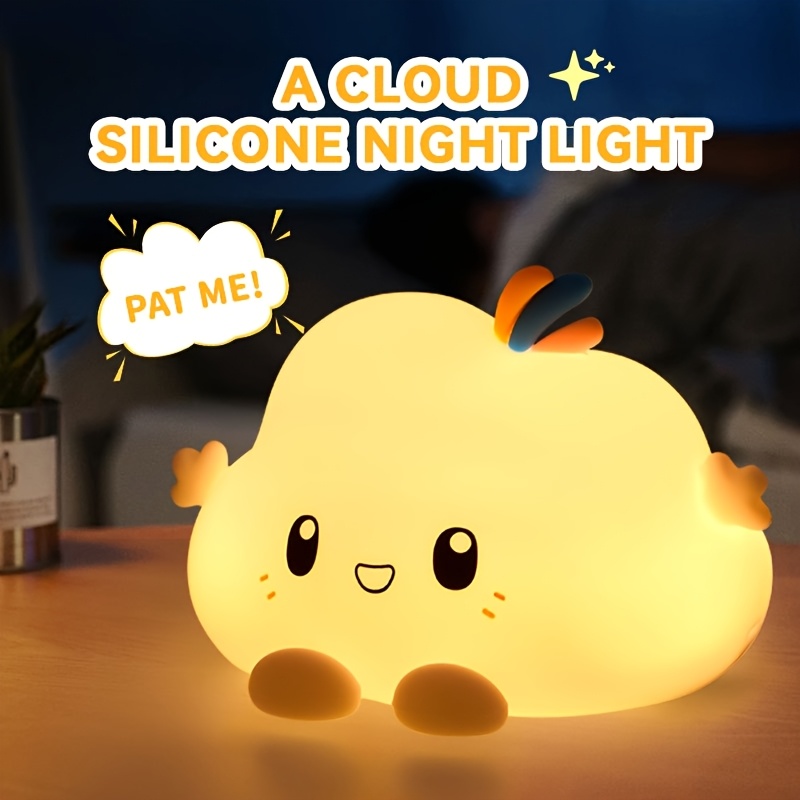 Decor Lighting & Decor Fires - Cloud Night Light,Touch-Control Dimming, Charging &