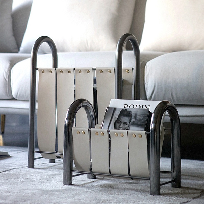 Lighting And Decor Magazine - Modern light luxury metal leather magazines,