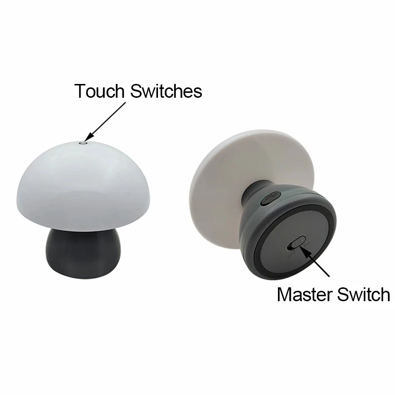 Mushroom Led Table Lamp Chargi - Mushroom Table Lamp ulasan dan harga