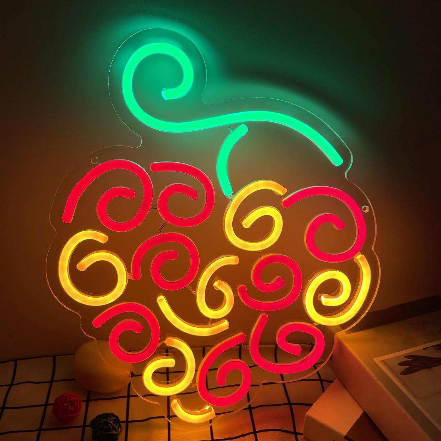 Cyber Fruit Neon Sign USB Dimm - Lighting Decor Living Room ulasan dan harga