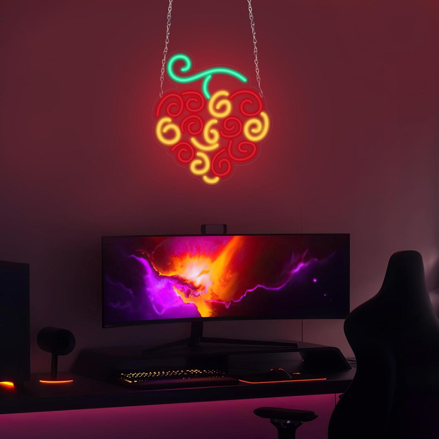 Cyber Fruit Neon Sign USB Dimm - Lighting Decor Living Room ulasan dan harga