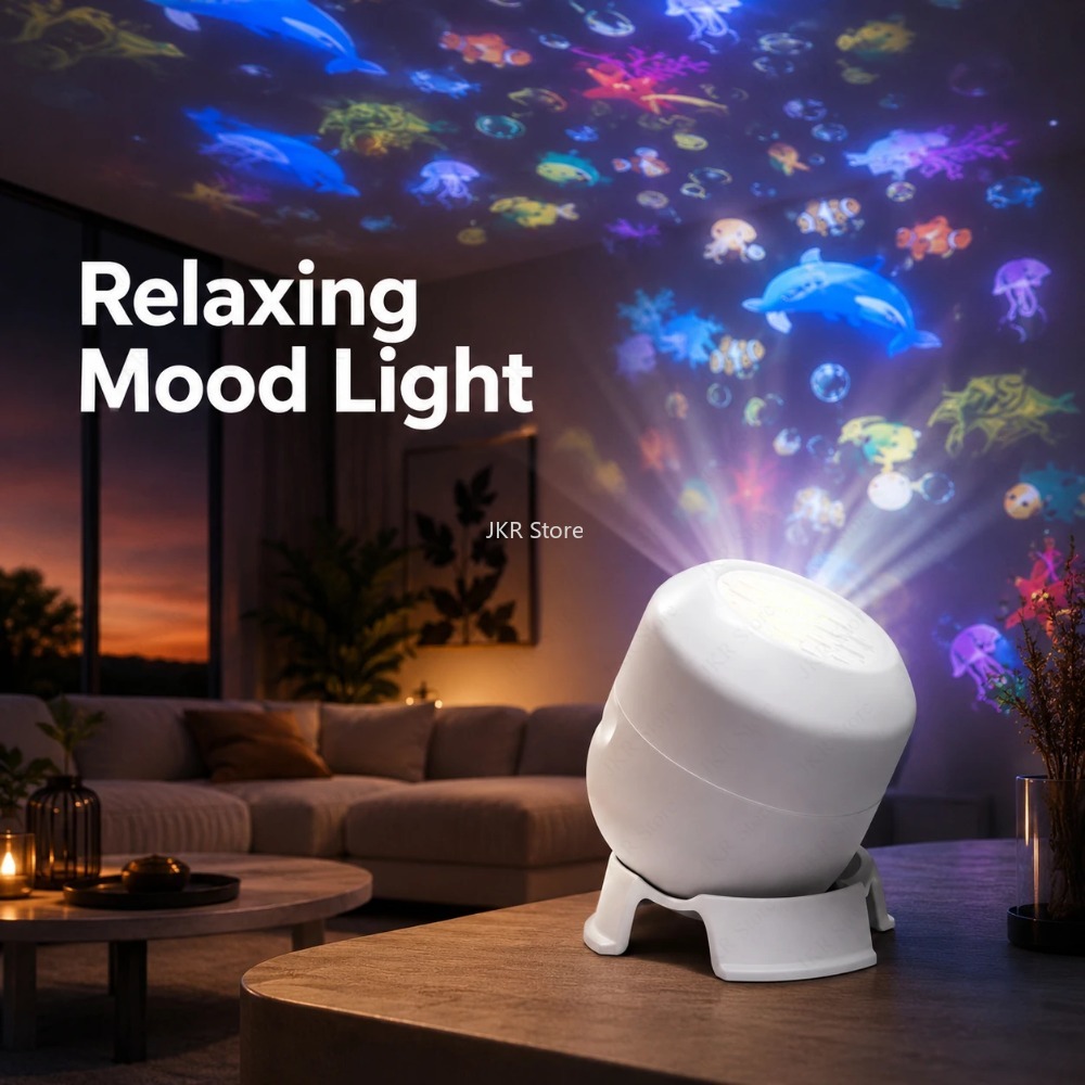 360 Rotating LED Starry Ocean  - Ambient Lighting Decor For Room ulasan dan harga