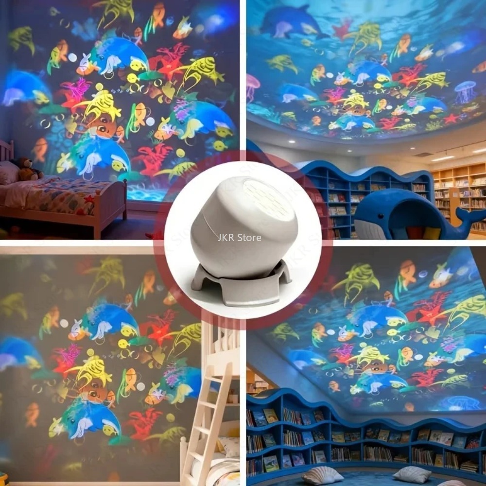 360 Rotating LED Starry Ocean  - Ambient Lighting Decor For Room ulasan dan harga