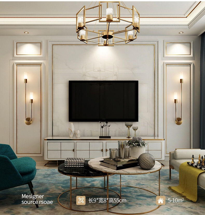 Retro Background Living Room A - Lighting Decoration In Bedroom ulasan dan harga