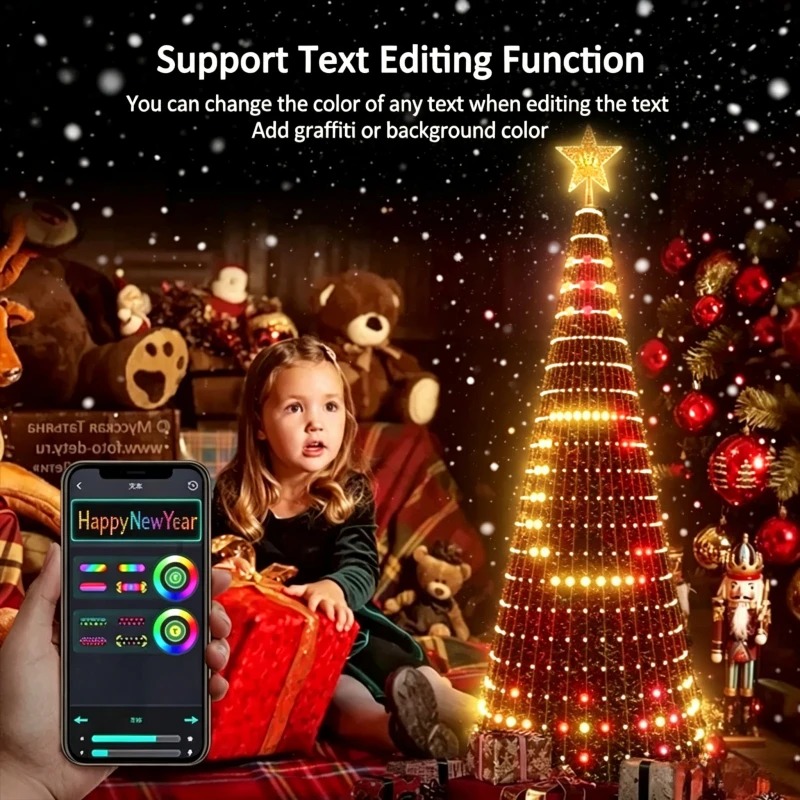 Smart RGB Christmas Tree Toppe - Lighting Christmas Decor ulasan dan harga