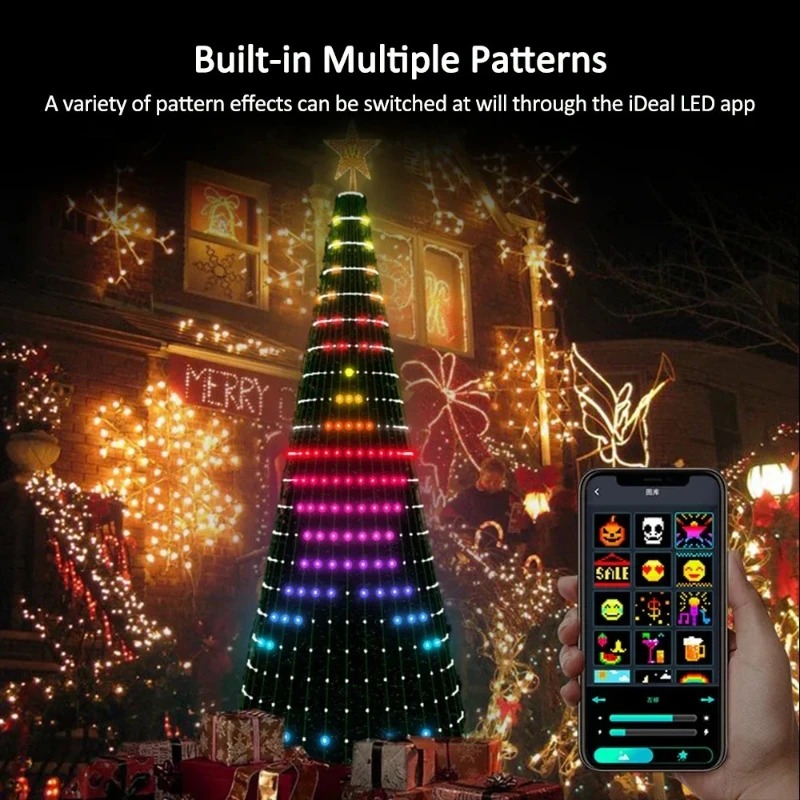 Smart RGB Christmas Tree Toppe - Lighting Christmas Decor ulasan dan harga