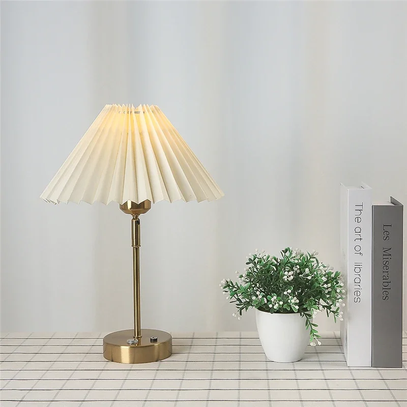 Modern Adjustable Pleated Tabl - Lava Lamp Desktop ulasan dan harga