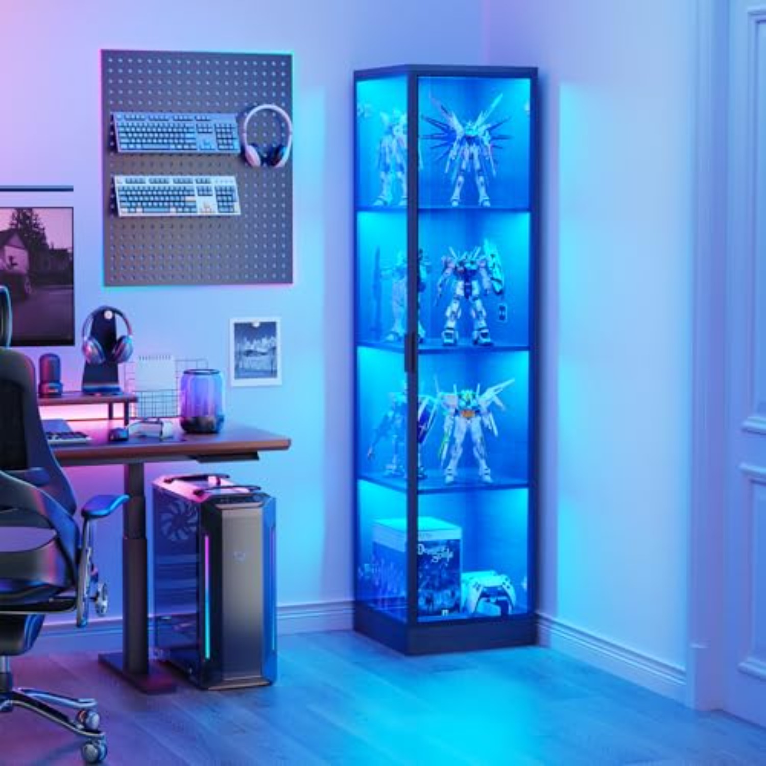 Corner Display Cabinet with Do - Lighting & Home Decor Studio ulasan dan harga