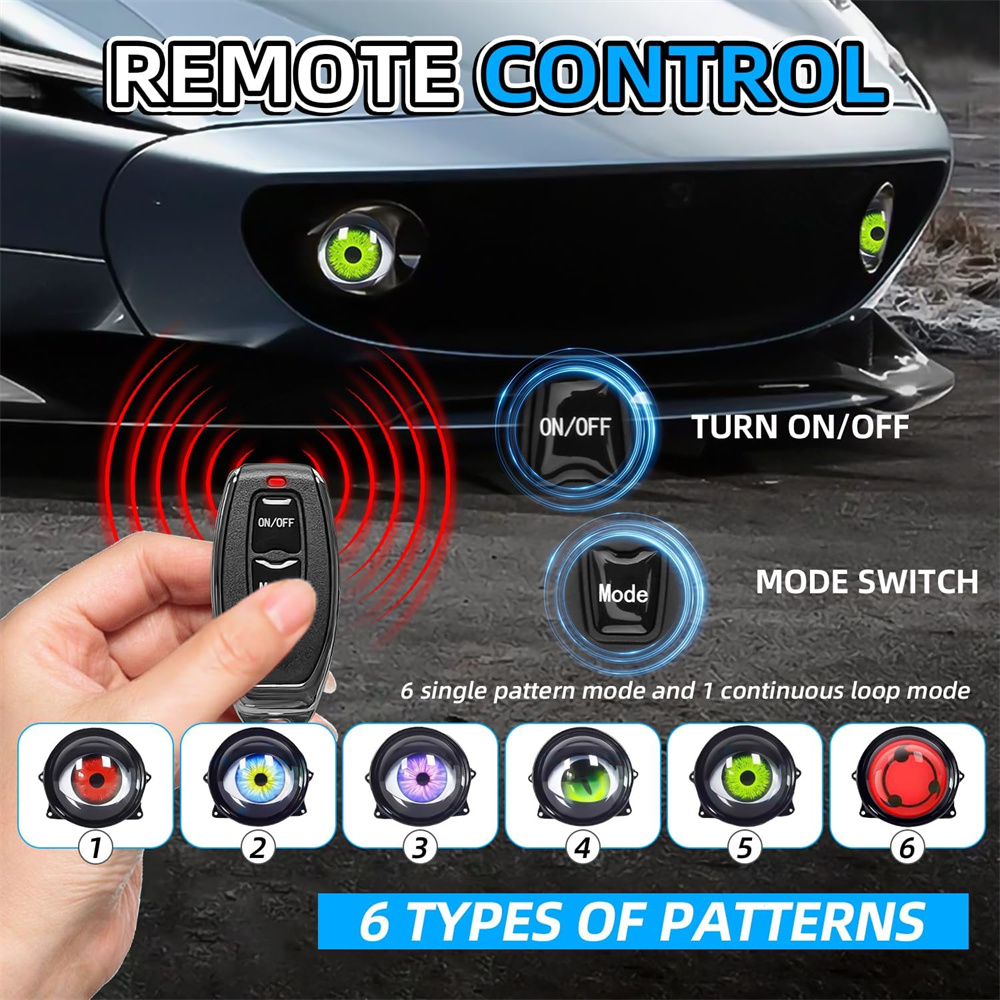  6-Mode Led Dynamic Devil Eye - Decor Lighting & Decor Fires ulasan dan harga