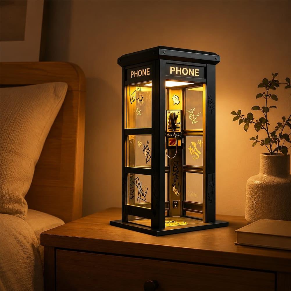 Retro Graffiti Phone Booth Tab - Lighting Decoration In Bedroom ulasan dan harga