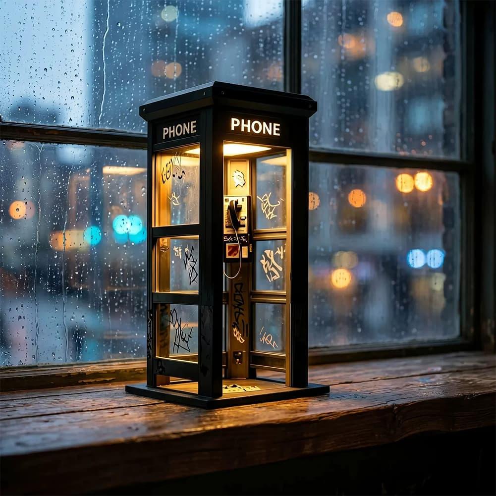 Retro Graffiti Phone Booth Tab - Lighting Decoration In Bedroom ulasan dan harga