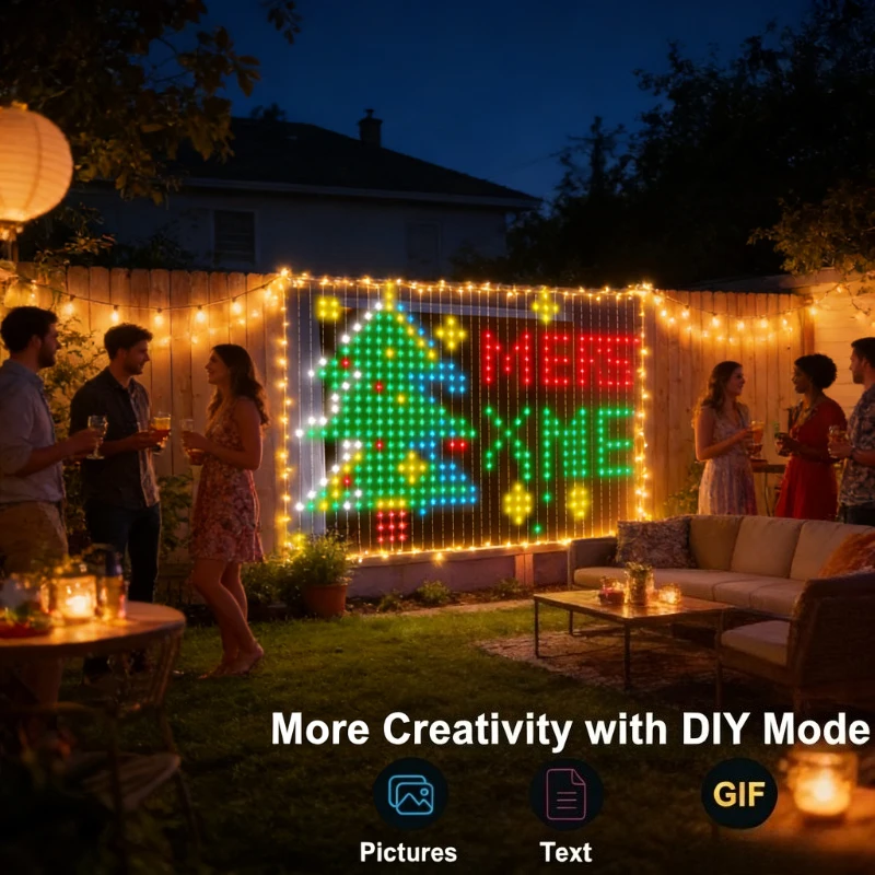 Smart 400LED Curtain Lights, M - Lighting Decoration For Wedding ulasan dan harga