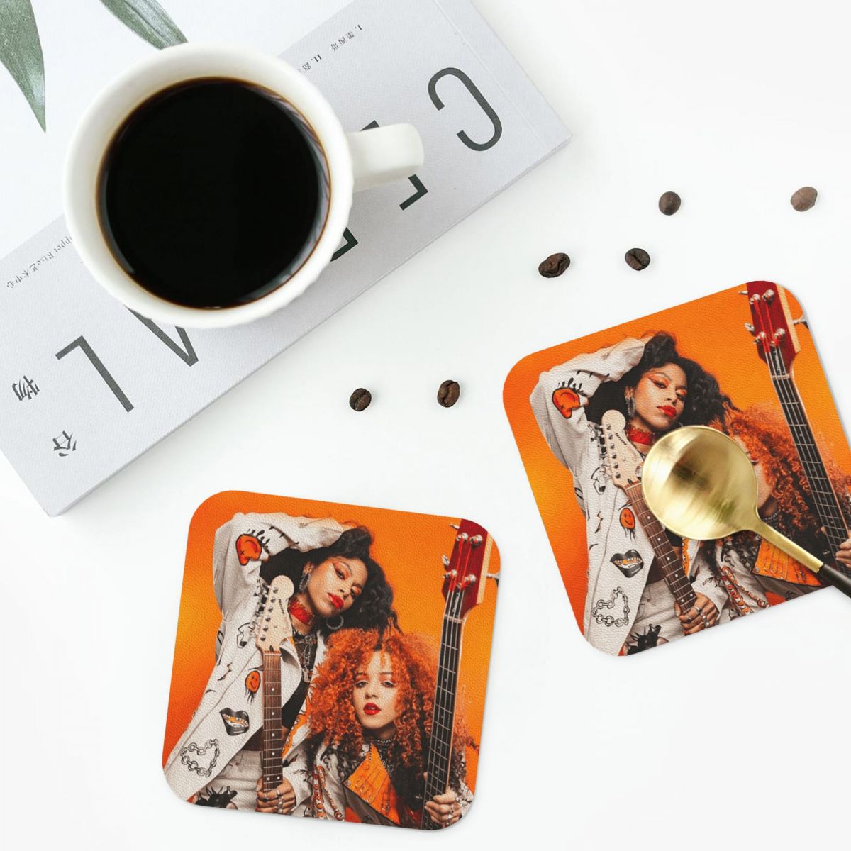 Nova Twins Coasters PVC Leathe - Nova Decor & Lighting Julestjerne ulasan dan harga