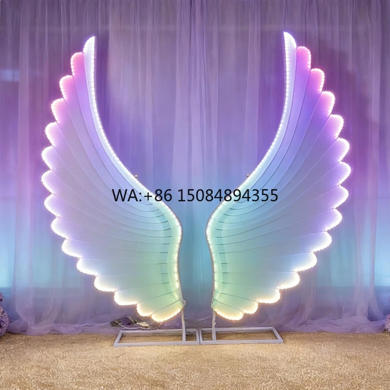 Glowing Angel Wings Light Prop - Lighting Decoration For Wedding ulasan dan harga