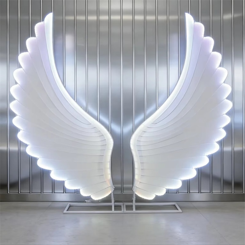 Glowing Angel Wings Light Prop - Lighting Decoration For Wedding ulasan dan harga