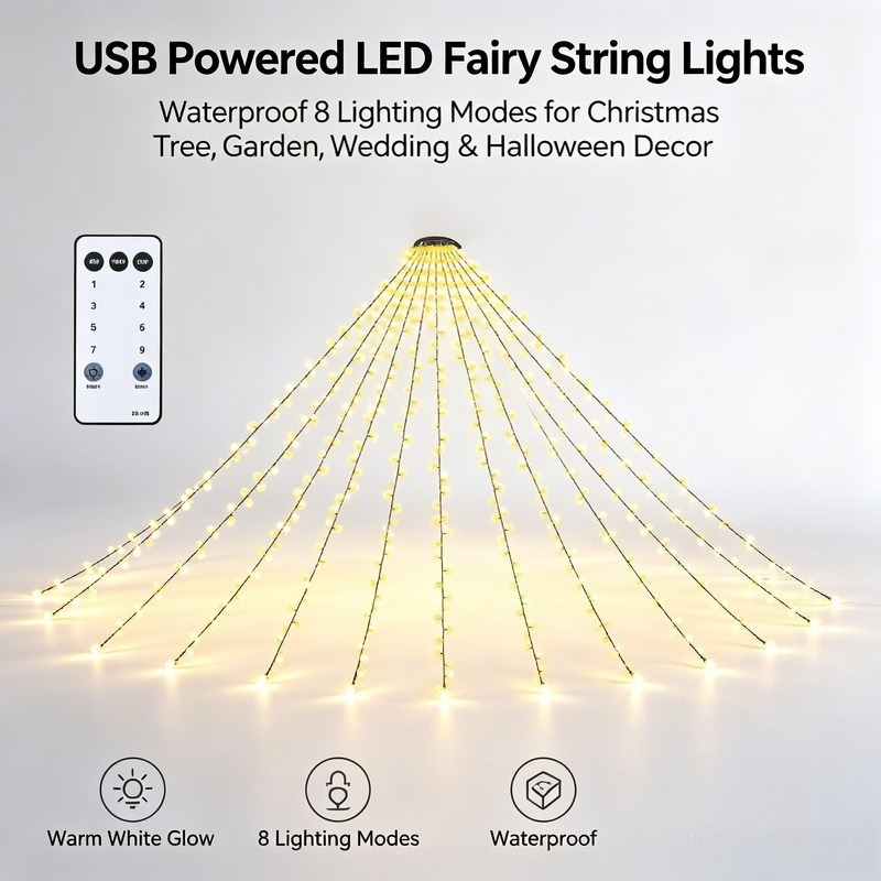 USB LED Fairy String Lights, W - Lighting Decoration For Wedding ulasan dan harga