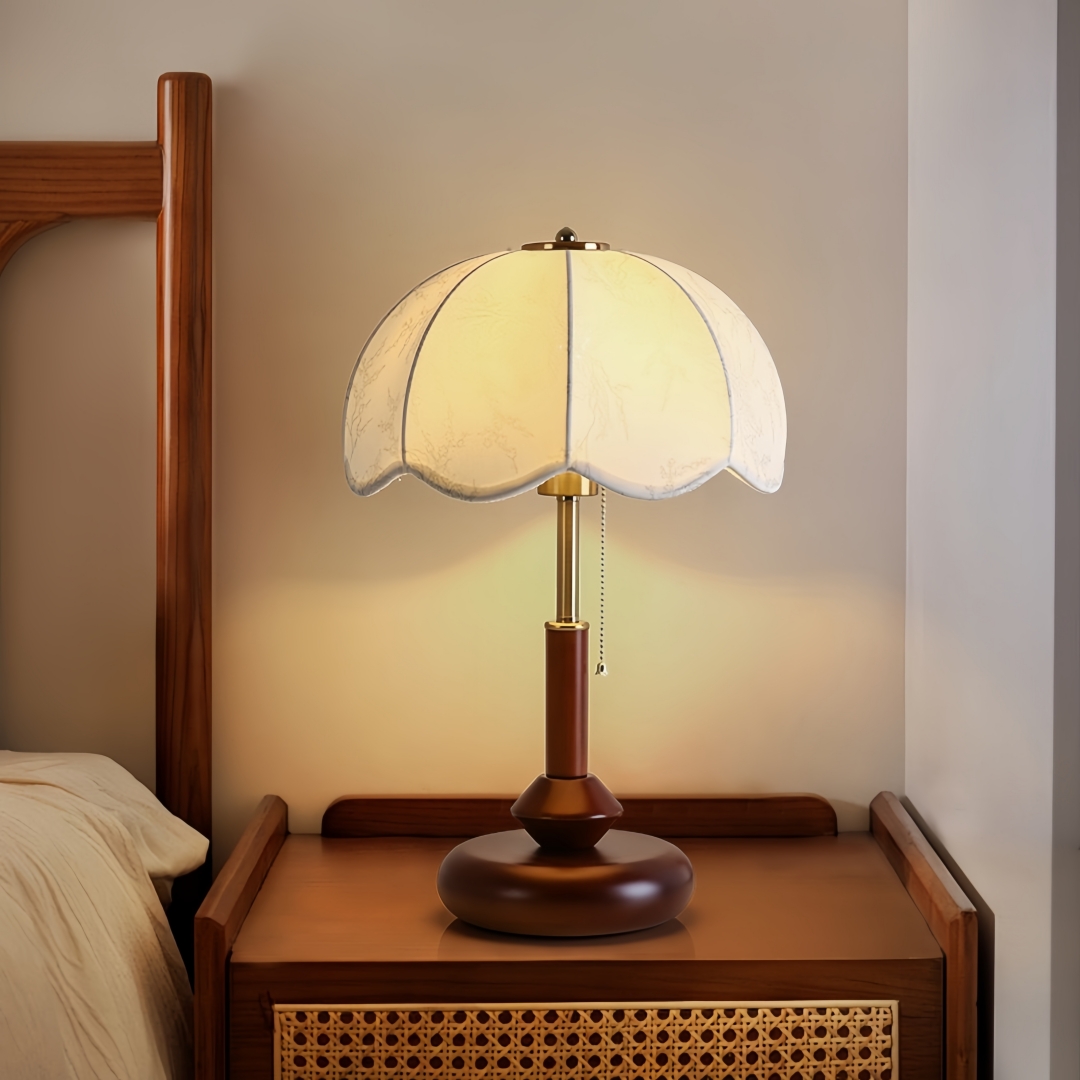 Vintage Scalloped Dome Table L - Lighting Decoration In Bedroom ulasan dan harga