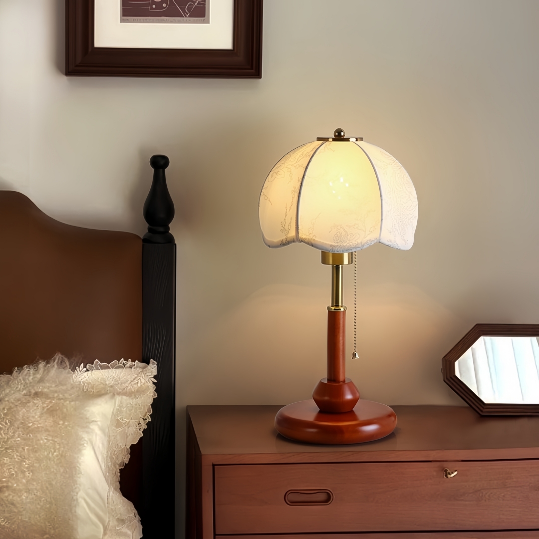 Vintage Scalloped Dome Table L - Lighting Decoration In Bedroom ulasan dan harga