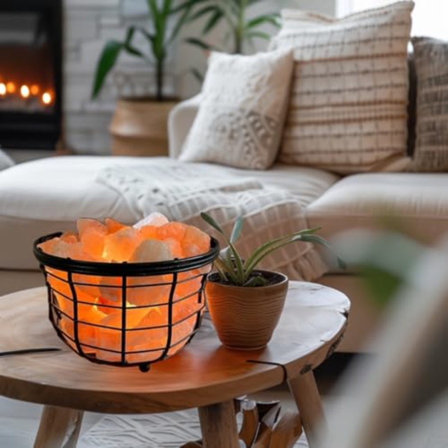 NB Himalayan Pink Salt Metal L - Himalayan Salt Lamp ulasan dan harga