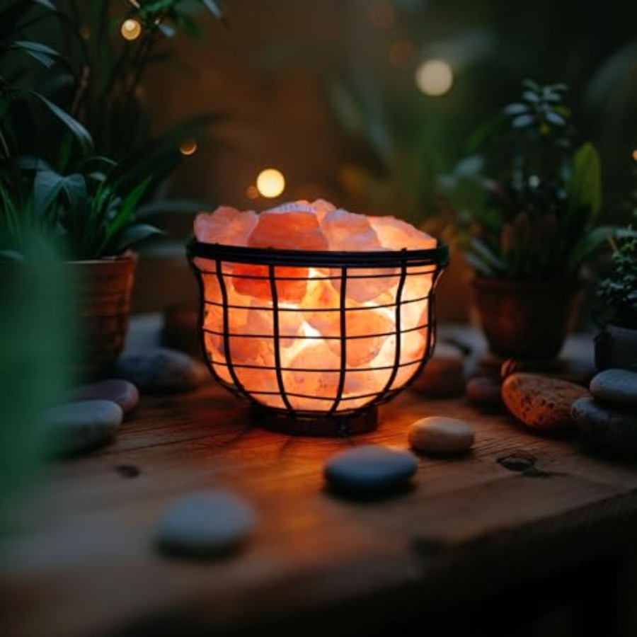 NB Himalayan Pink Salt Metal L - Himalayan Salt Lamp ulasan dan harga