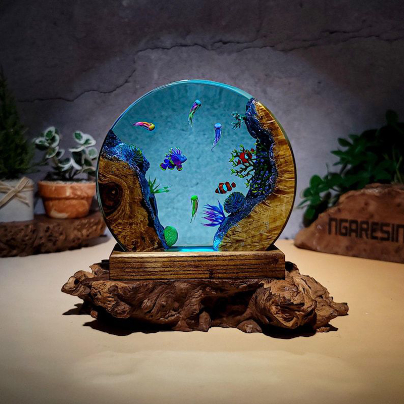Ocean Aquarium Organism Resin  - Lighting Decoration For Wedding ulasan dan harga