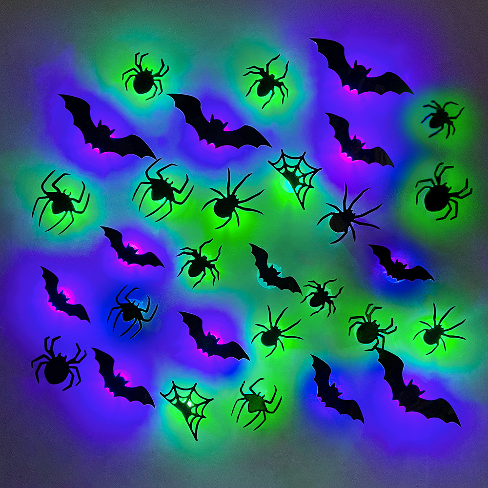 Halloween LED Bats Spider Deco - Outdoor Lighting Wedding Decor ulasan dan harga