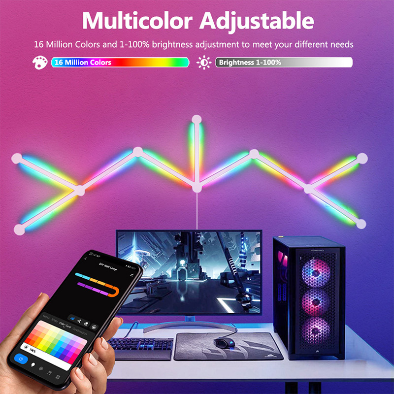 Smart RGB Wall Lamp, Bluetooth - Lighting Decoration In Bedroom ulasan dan harga