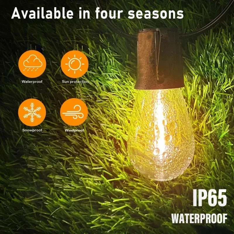 LED Solar String Lights IP65 S - Outdoor Lighting Wedding Decor ulasan dan harga