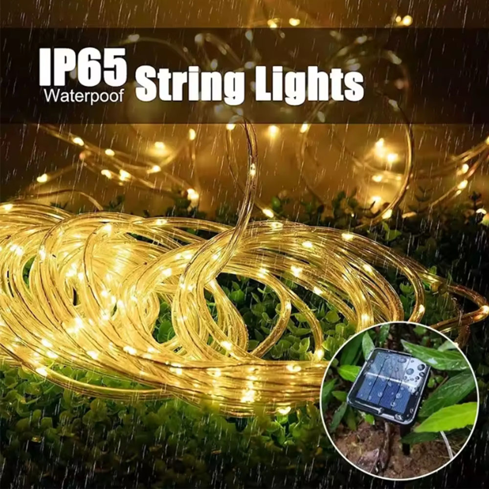 Solar Outdoor LED Tube Rope Ga - Outdoor Lighting Wedding Decor ulasan dan harga