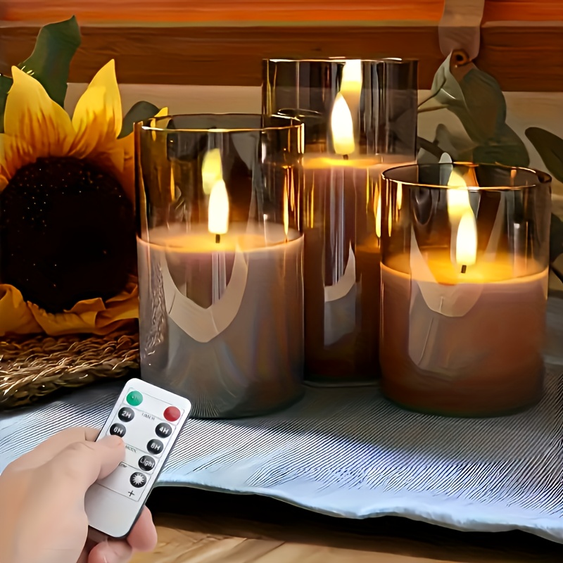 3 Pack Rechargeable Pillar Fak - Lighting Decor Living Room ulasan dan harga