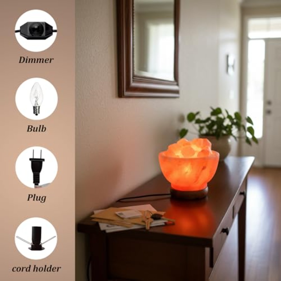 Himalayan Pink Salt Lamp Bowl  - Himalayan Salt Lamp ulasan dan harga