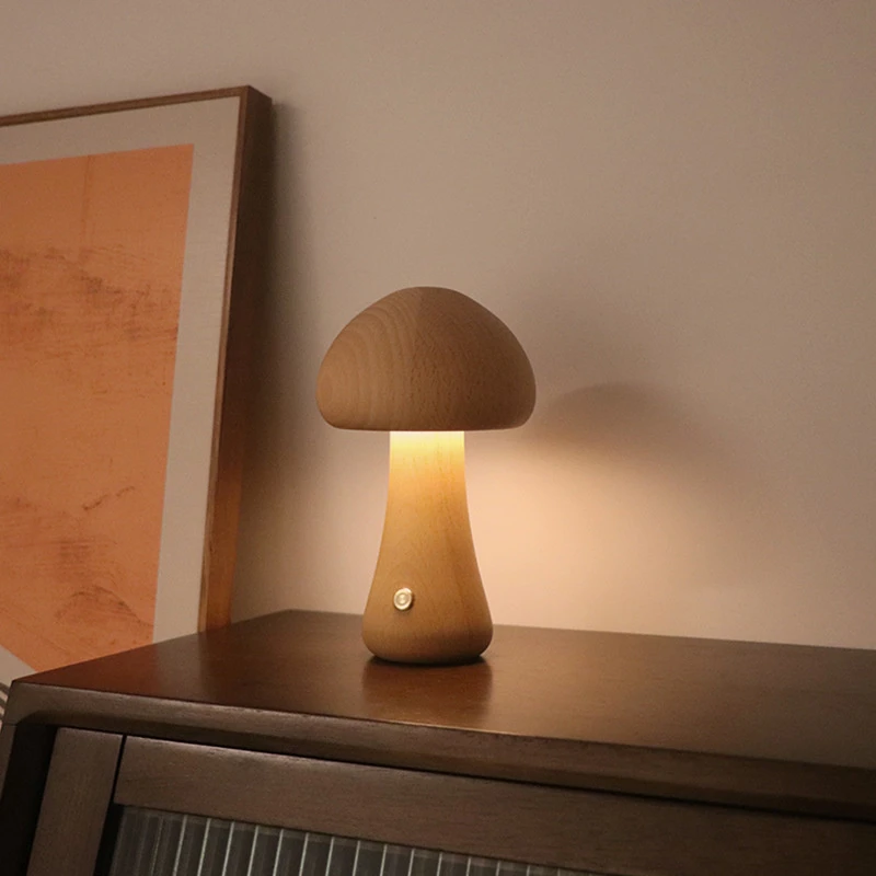 Cute Mushroom LED Night Light  - Mushroom Table Lamp ulasan dan harga